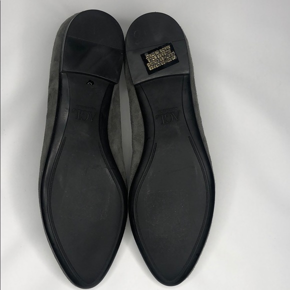 AGL Suede Studded Grey Ballet Slip On Flats - Picture 3 of 5